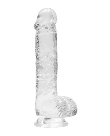 6 Inch Realistic Dildo With Balls - Translucent