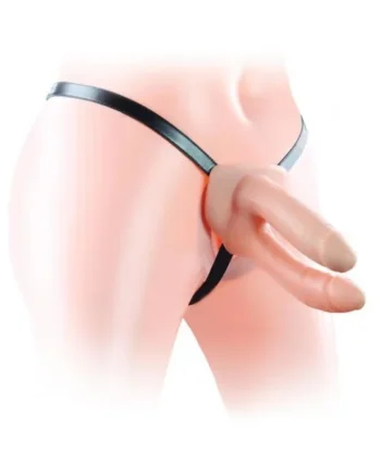 6 inch Unisex hollow Strap On Double-Headed Dildo