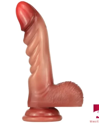 7.16in Weird Real Feeling Flesh Penis Dildo For Anal Masturabtion