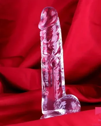 7.28in Clear Top Quality Crystal Dildo For Women Men G-Spot Vaginal Sex