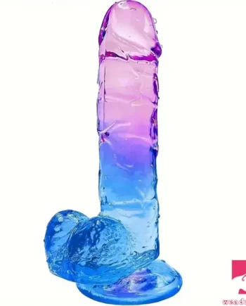 7.5in TPE Cock Clear Real Dildo For Women Anal Sex Stimulator