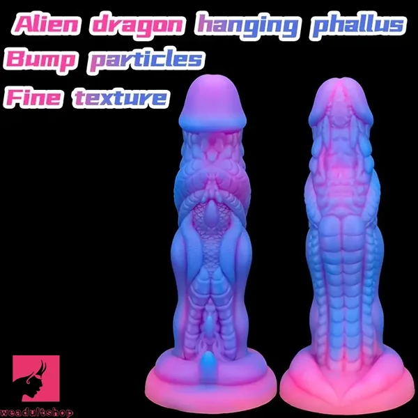 7.87in Alien Dragon Anal Plug Liquid Silicone Monster Dildo For Prostate