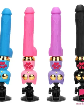 7.87in Cat Heating Thrusting Vibrating Remote Dildo Gun Fucking Sex Machine