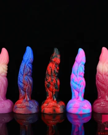 7.87in Real Monster Silicone Lifelike Penis Animal Dragon Toy