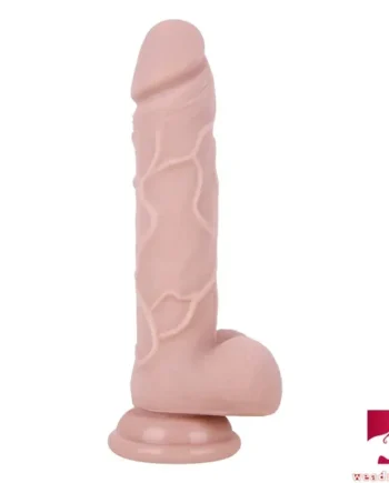 7.87in Realistic Penis Skin Silicone Flexible Dildo With Suction Cup