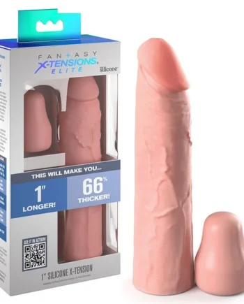 7 Inch Realistic X-Tension Silicone Penis Sleeve Light