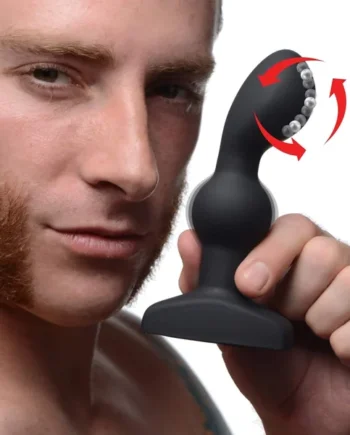 7X P-Spin Vibrating Prostate Stimulator with Spinning Beads