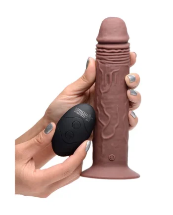 7X Remote Control Vibrating and Thumping Dildo