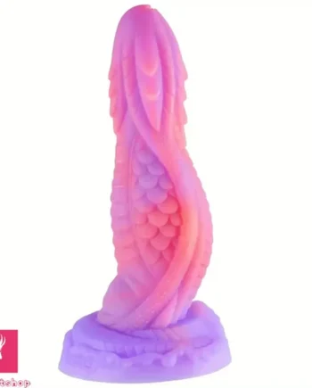 8.07in Dragon Monster Silicone Soft Dildo For Women Men Couple Strap on