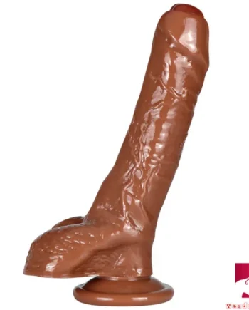 8.07in Lifelike Big Uncut Dildo With Suction Cup Women Sex Toy