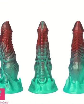 8.26in 9.25in 11.41in Alien-Shaped Silicone Adult Sex Fantasy Monster Dildo