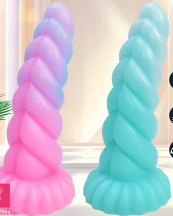 8.26in Fantasy Luminous Silicone Soft Dildo For Women Clit Masturbation