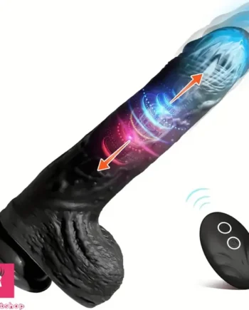 8.58in Remote Control Thrusting Vibrating Heating Dildo For Sex