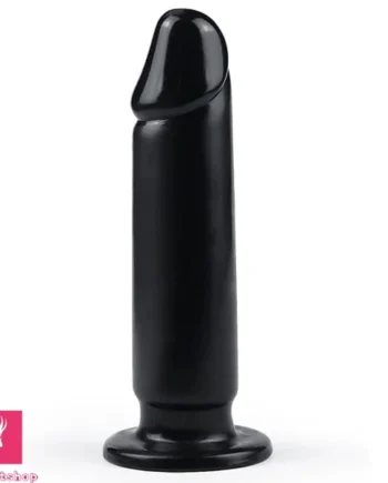 8.66in Big Black PVC Dildo Penis Big Suction Cup Adult Clitoral Stimulator