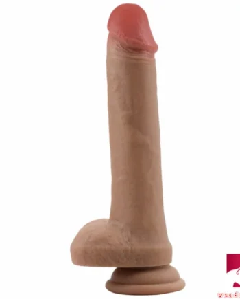 8.66in Good Looking Flexible Silicone Double Density Dildo For Adults