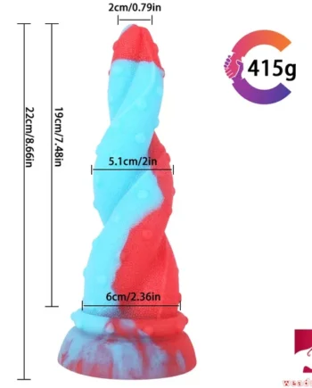 8.66in Squid Animal Fantasy Dildo For Vaginal Anal Adult Toy