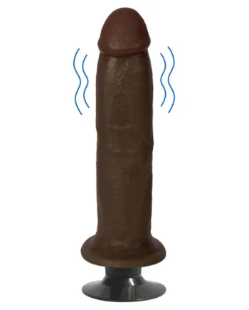 8 Inch Dark Jock | Big Realistic Vibrating Dildo