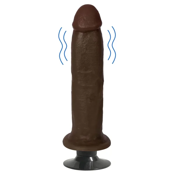 8 Inch Dark Jock | Big Realistic Vibrating Dildo
