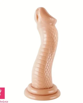 9.06in Cobra Shaped Snake Animal PVC Big Scale Fantasy Dildo