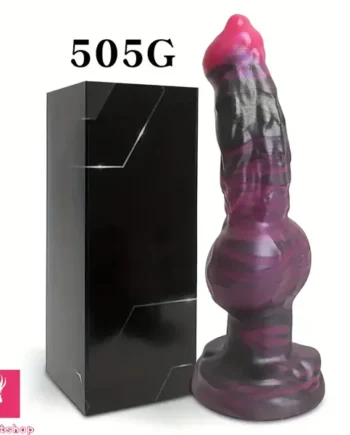 9.25in Silicone Animal Dog Big Knot Dildo For Female Love Stimulator