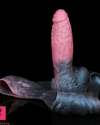 9.37in Spiked Monster Hollow Dildo Harness Pants Strap on Big Sex Toy