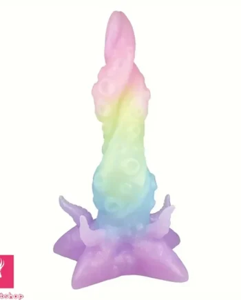 9.44in Colored Silicone Octopus Tentacle Soft Large Dildo Sex Love