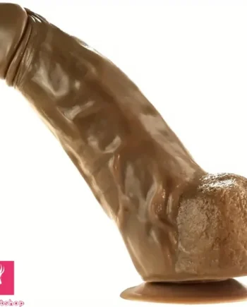 9.4in Lifelike Thick Handmade PVC Soft Dildo With Suction Cup