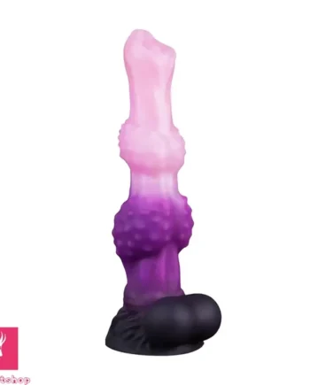 9.84in Silicone Wolf Tooth Monster Dildo Granular Sensation Prostate Dildo