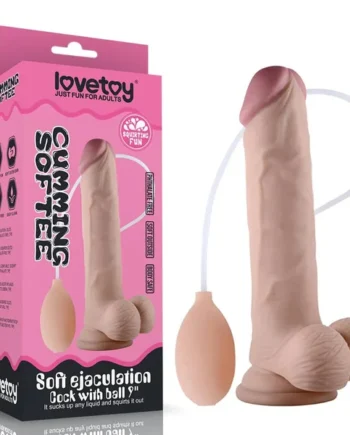 9" Soft Ejaculation Cock With Ball