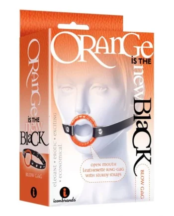 9’S BLACK BLOW GAG OPEN MOUTH