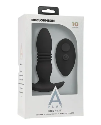 A Play Rise Rechargeable Silicone Anal Plug W/remote
