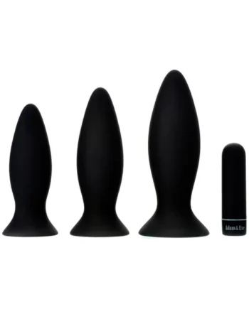 Adam & Eve Rechargeable Vibrating Anal Plug Trainer Kit