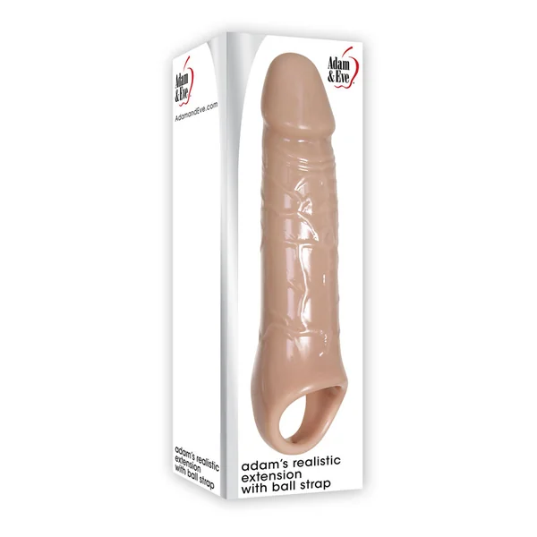 ADAM & EVE ADAMS REALISTIC EXTENSION W/ BALL STRAP