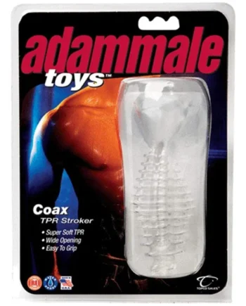 Adam Male Toyc Coax Tpr Stroker - Clear