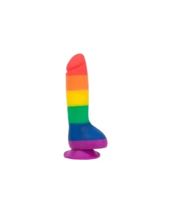 Addiction 100% Silicone Justin 8in Rainbow Dildo