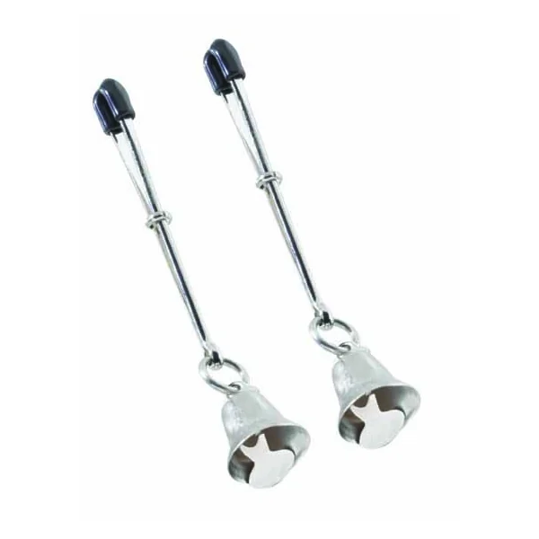 ADJUSTABLE TWEEZER CLAMP W/NICKEL BELL