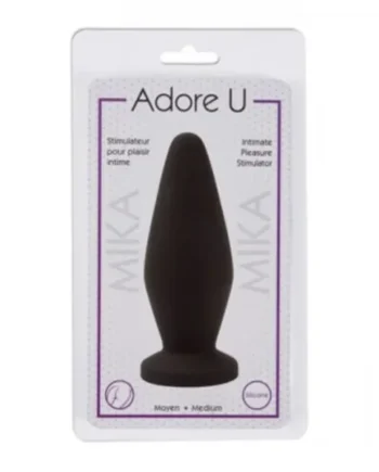 ADORE U MIKA BUTT PLUG BLACK – M