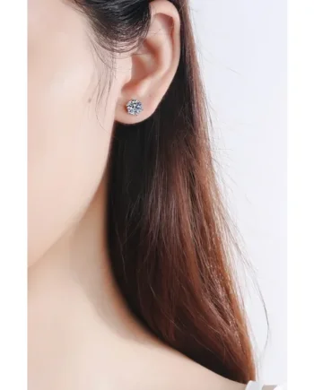 Adored Moissanite Stud Earrings