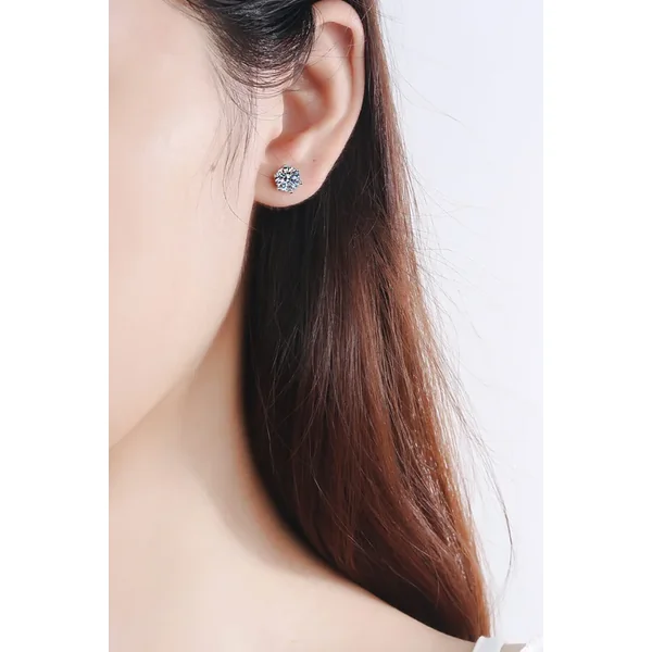 Adored Moissanite Stud Earrings