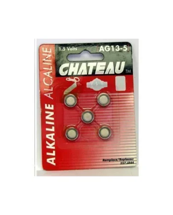 AG-13 1.5 Volts Batteries 5pk by Chateau