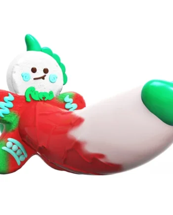 AIMITEX Gingerbread Man Dildo Suction Cup Manual Masturbator