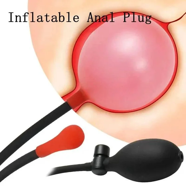 AirBloom Adjustable Inflatable Anal Plug Expander - Flexible Butt Plug for Men, Women, and Couples with Precision Pump for Preparation, Play, and Intimate Exploration