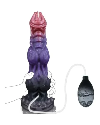 Alien Canine Ejecting Dildo-Black