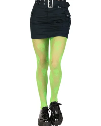 Alien Net Tights - One Size - Green