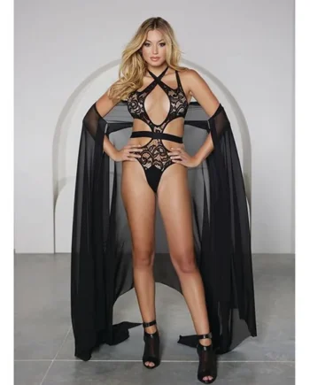 Allure Belle Du Jour Lace Teddy With Adjustable Strap