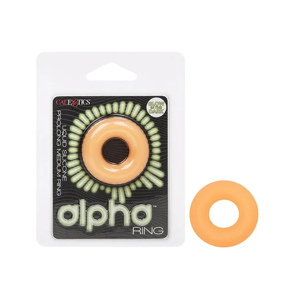 Alpha Liquid Silicone Glow in the Dark Prolong Cock Ring
