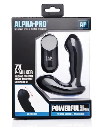 Alpha Pro 7x P-milker Prostate Stimulator W/milking Bead – Black