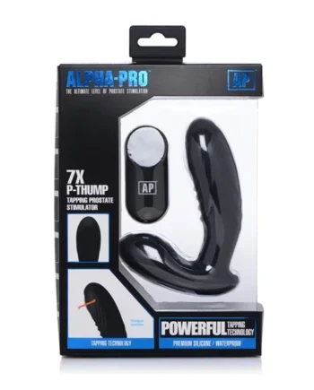Alpha-Pro 7x P-Thump Tapping Prostate Vibe with Remote Control