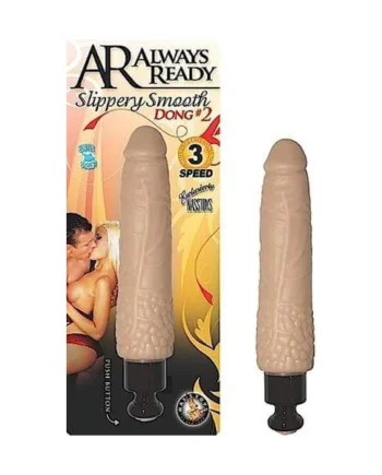 Always Ready Slippery Smooth Dong #2-Flesh