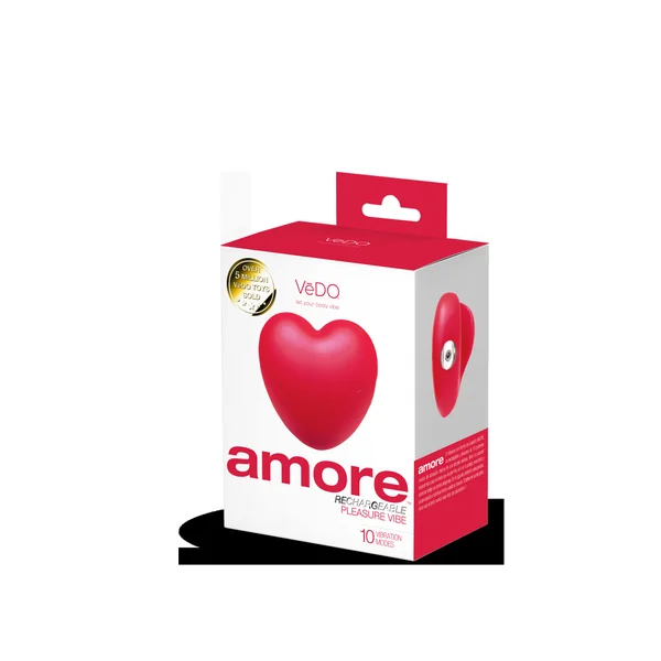 Amore Rechargeable Pleasure Vibe - Red